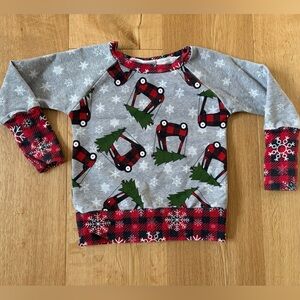 Handmade premium fabric 12 month to 3T holiday sweater
